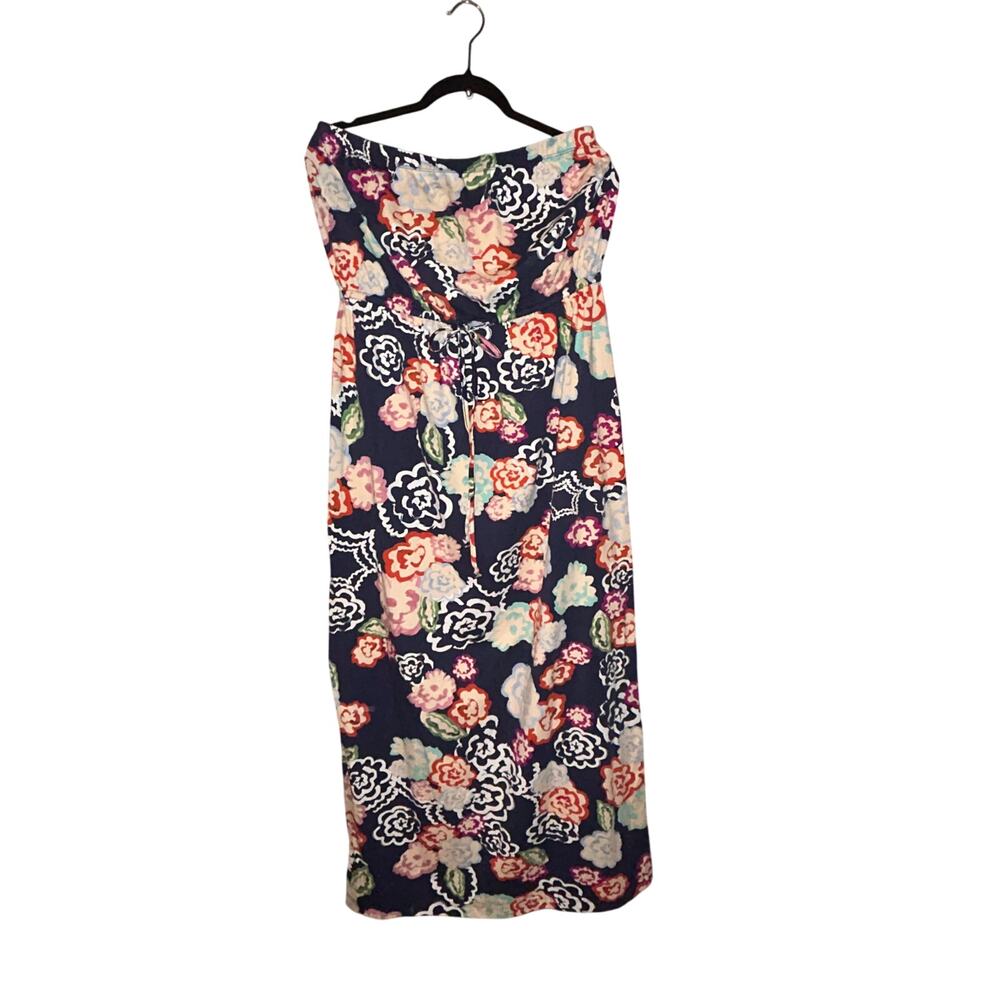 Cabi #629 Floral CottageCore RomCom Boho Hippie Date Night Girly Strapless Dress